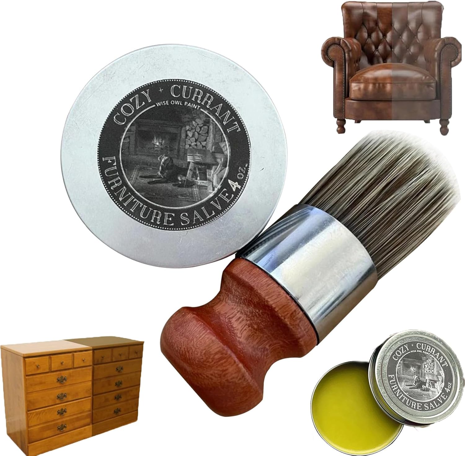 PANGEGE Cozy Currant Furniture Salve 2024 Best Wise Owl Furniture Salve For