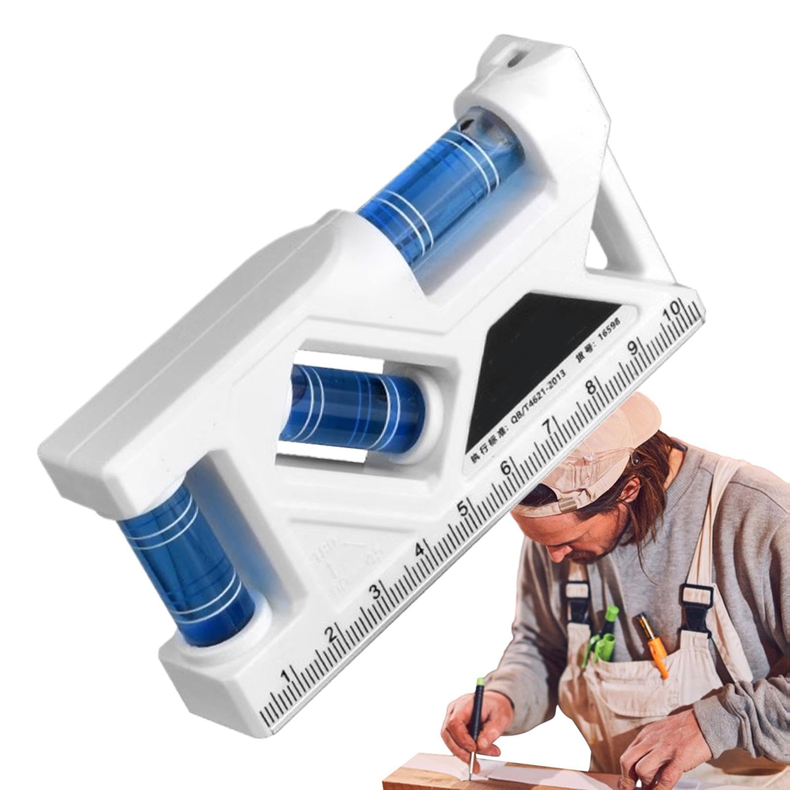 2 Niveladores Magnéticos, Herramienta De Medición De Nivel Horizontal Para El Hogar Al Aire Libre Para Oficios De Construccion Albanileria