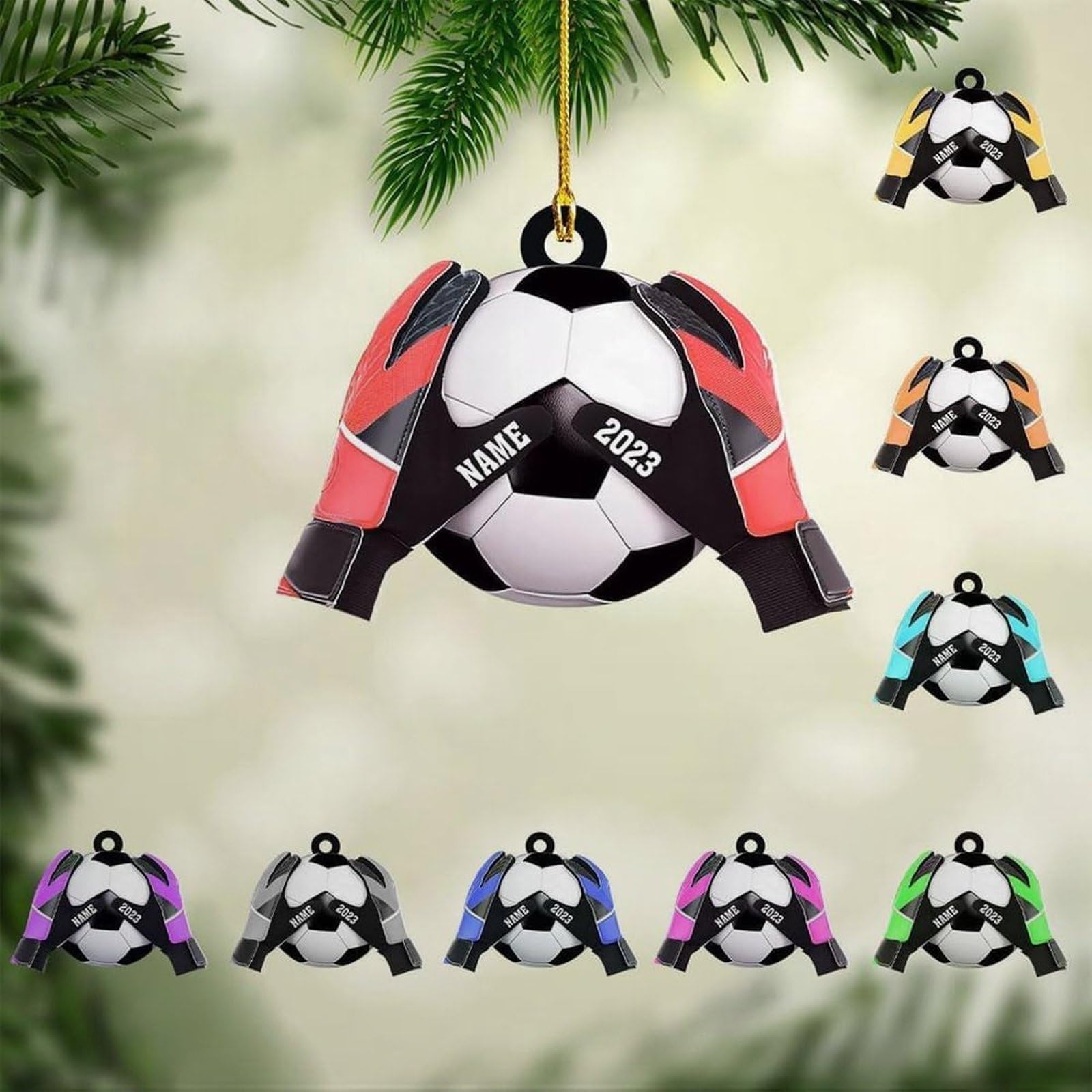 Luckluccy Style Custom Soccer Goal Keeper Christmas Ornament,Sport 2025,Personalized Soccer Ornament,Soccer Lover,Sport Ornament Christmas