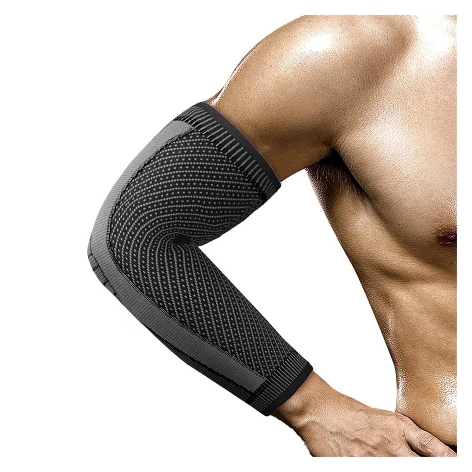 Coudiere Sport 2PCS Elastic Elbow Brace Compression Sleeve Arm Elbow Support for Sport Basketball Golfer Tennis Men Women(XL)