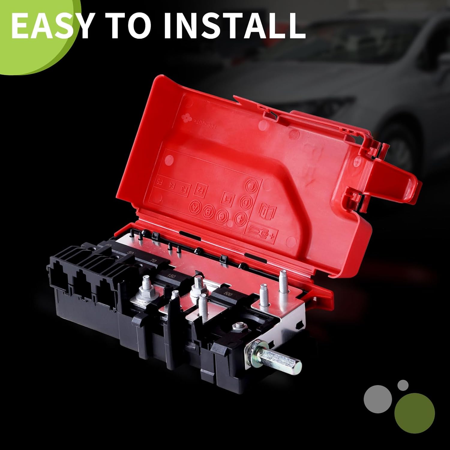 Front Engine Compartment Pre Fuse Box Battery Distribution Block Compatible with 2017-2026 Chrysler Pacifica 2020-2026 Voyager Replace 68260128AB