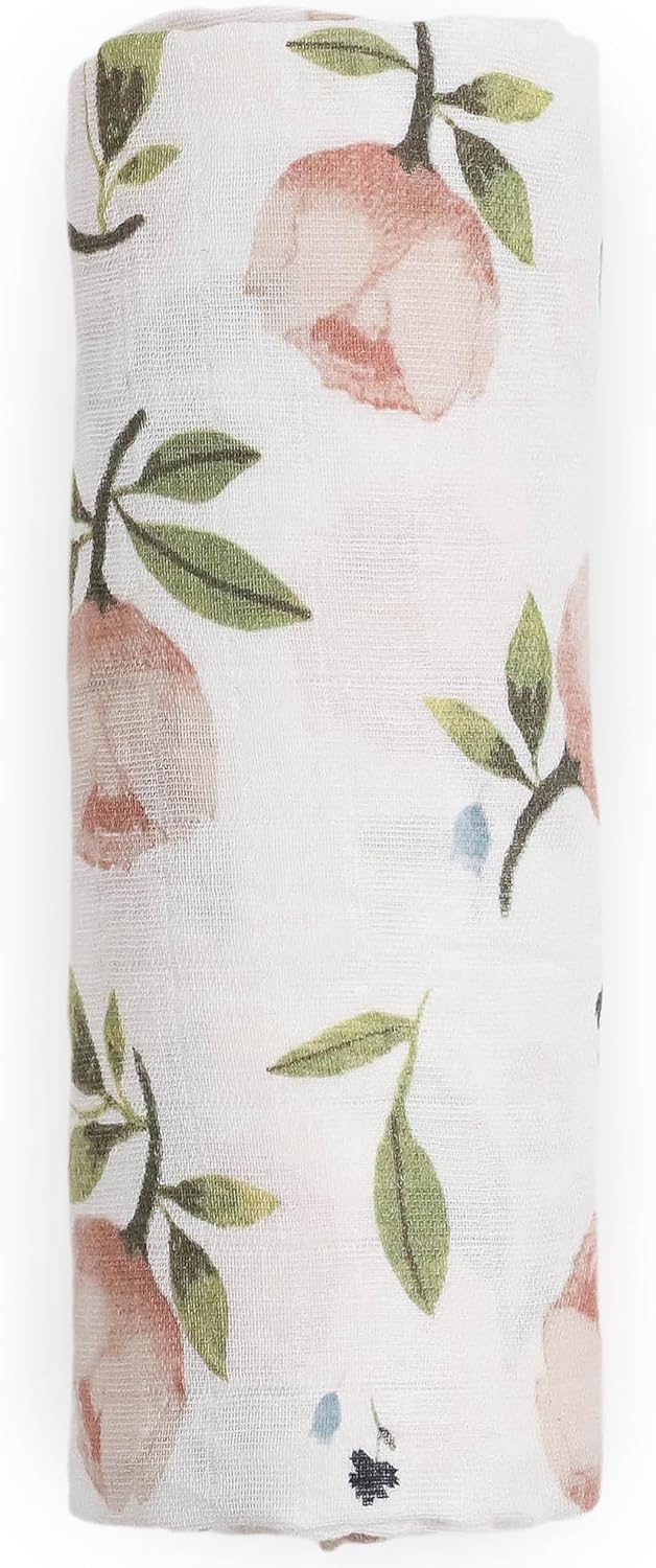 Little Unicorn Muslin Swaddle Blanket for Newborns & Infants | Soft & Breathable Fabric | Baby Blanket for Swaddling, Nursing, Shower Gifts (Watercolor Floret)