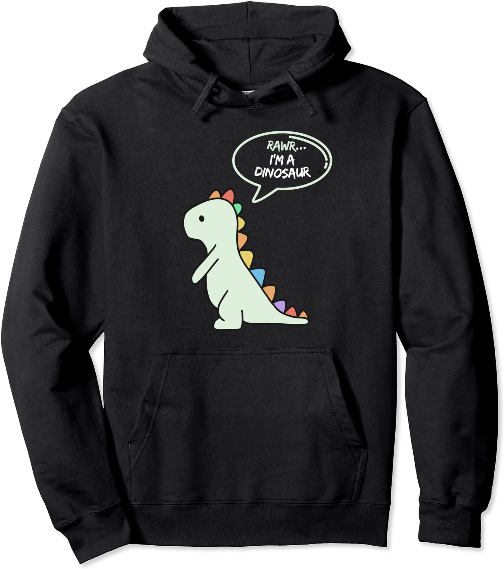 funny dino graphic hoodie