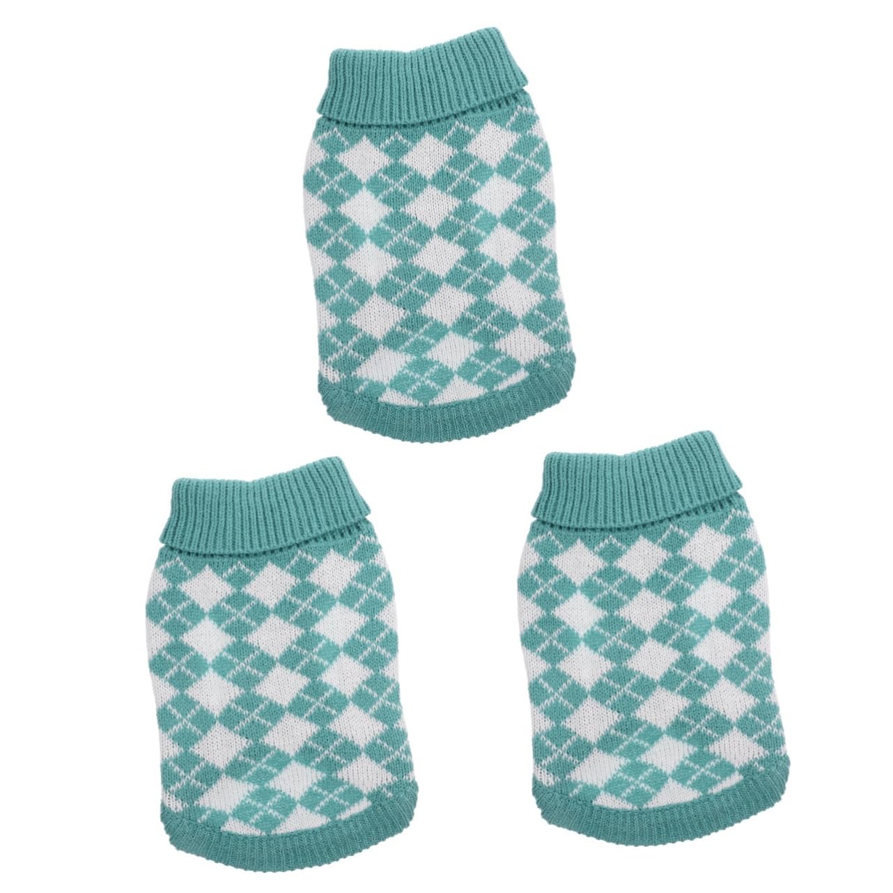 Sosoport 3pièces Pull pour Chien Hiver Sweat pour Chiots Style Adorable Et Confortable pour Petits Et Moyens Chiens