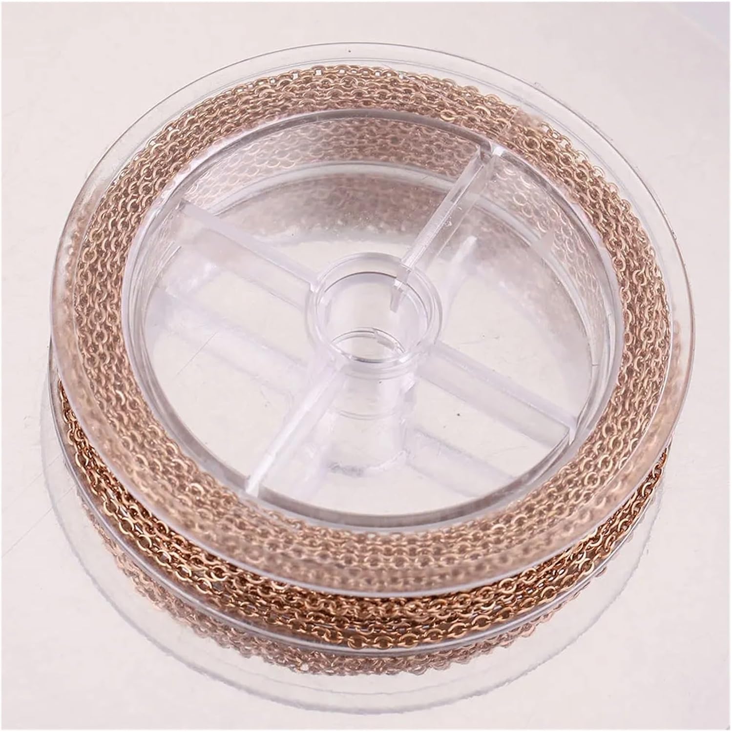 Stainless Steel Chain for Jewelry Making 1 Roll 2.5 3 4mm Stainless Steel Gold Bracelet Necklace Chains Extension Chain DIY Jewelry Making Supplies(Steel 4mm)