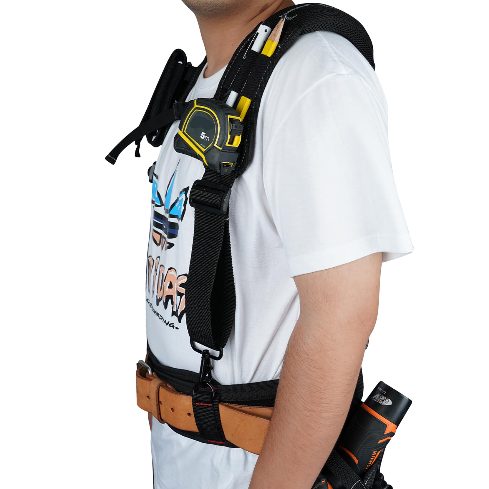Amazon.com: MELOTOUGH Work Belt Suspender Tool Belt Suspenders Bag