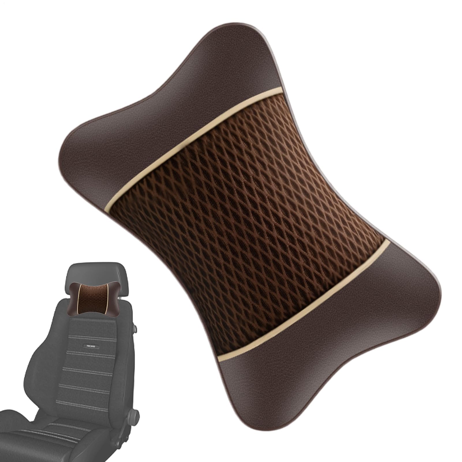 Muiltvoe Car Headrest Pillow - Elastic Breathable Car Neck Pillow, Headrest Pillows for Neck, Cars Seat Head Support for Long Travel, Pillows Support for Chair, Cars Seat Necks Supports for Driving