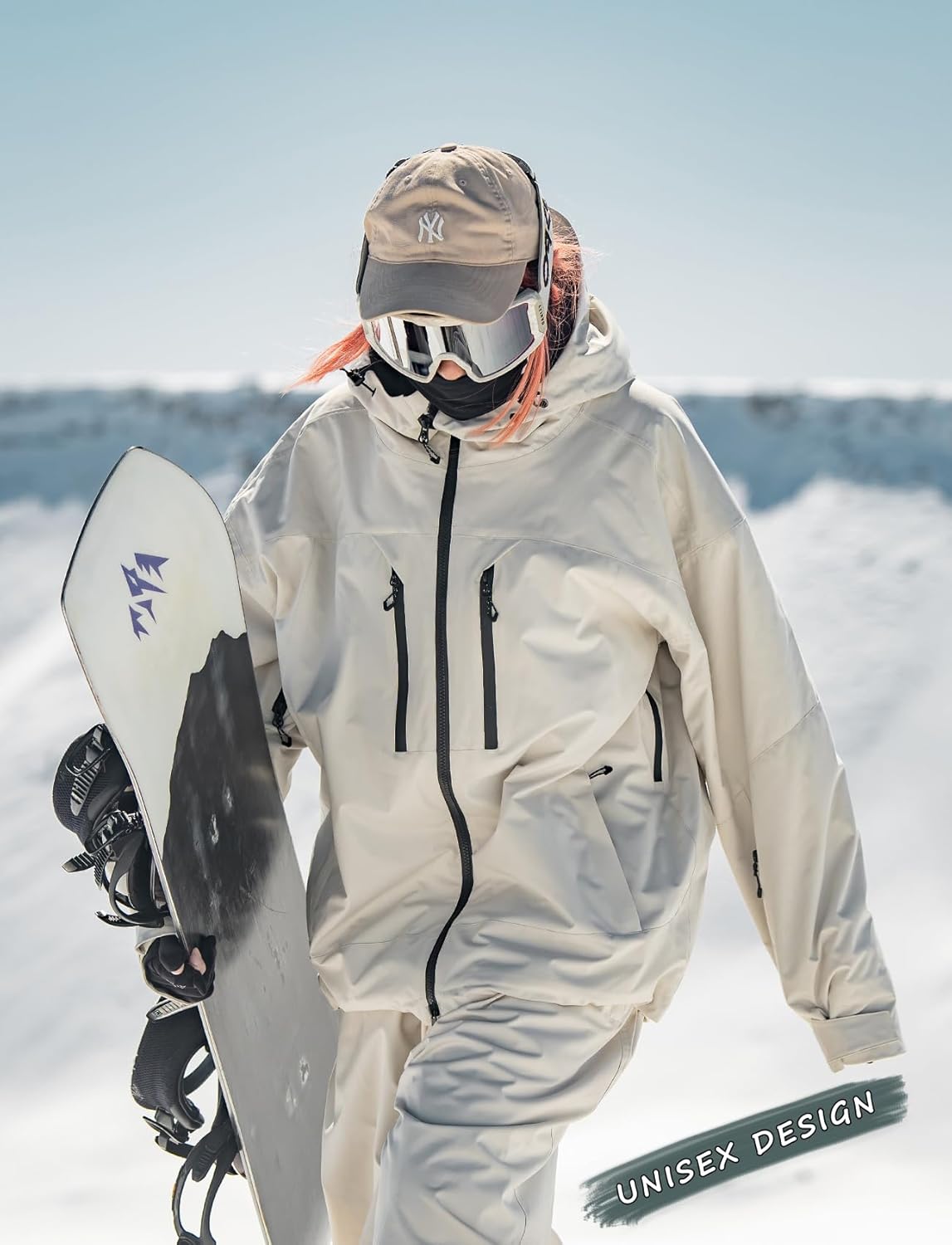 GSOU SNOW Snowboard Jacket Men Baggy Ski Jacket Waterproof Snow Coat Insulated Hooded Clothes for Winter Outdoor - Image 3