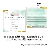 Vista 66 de Natural raw smoky quartz pendant chain necklace with white gold over 925 solid sterling silver, birthstone dainty solitaire gift for her, uniquelan