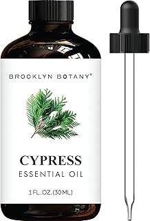 Brooklyn Botany Cypress Essential Oil - 100% Pure and Natural - Premium Grade Oil with Dropper - for Aromatherapy and Diffuser - 1 Fl Oz