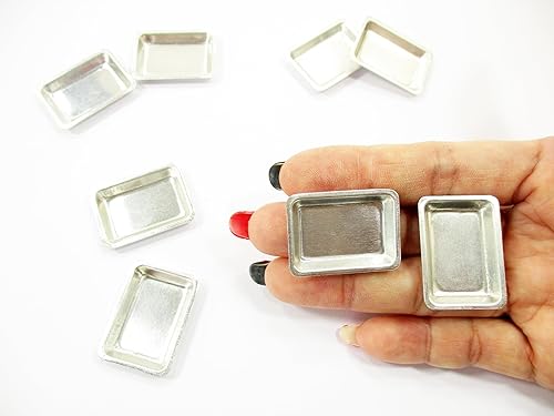 Miniatura 6 de Casa de muñecas Accesorios en miniatura 4 bandejas de lata pequeñas #S Suministro para panadería Dijes Deco - 8178