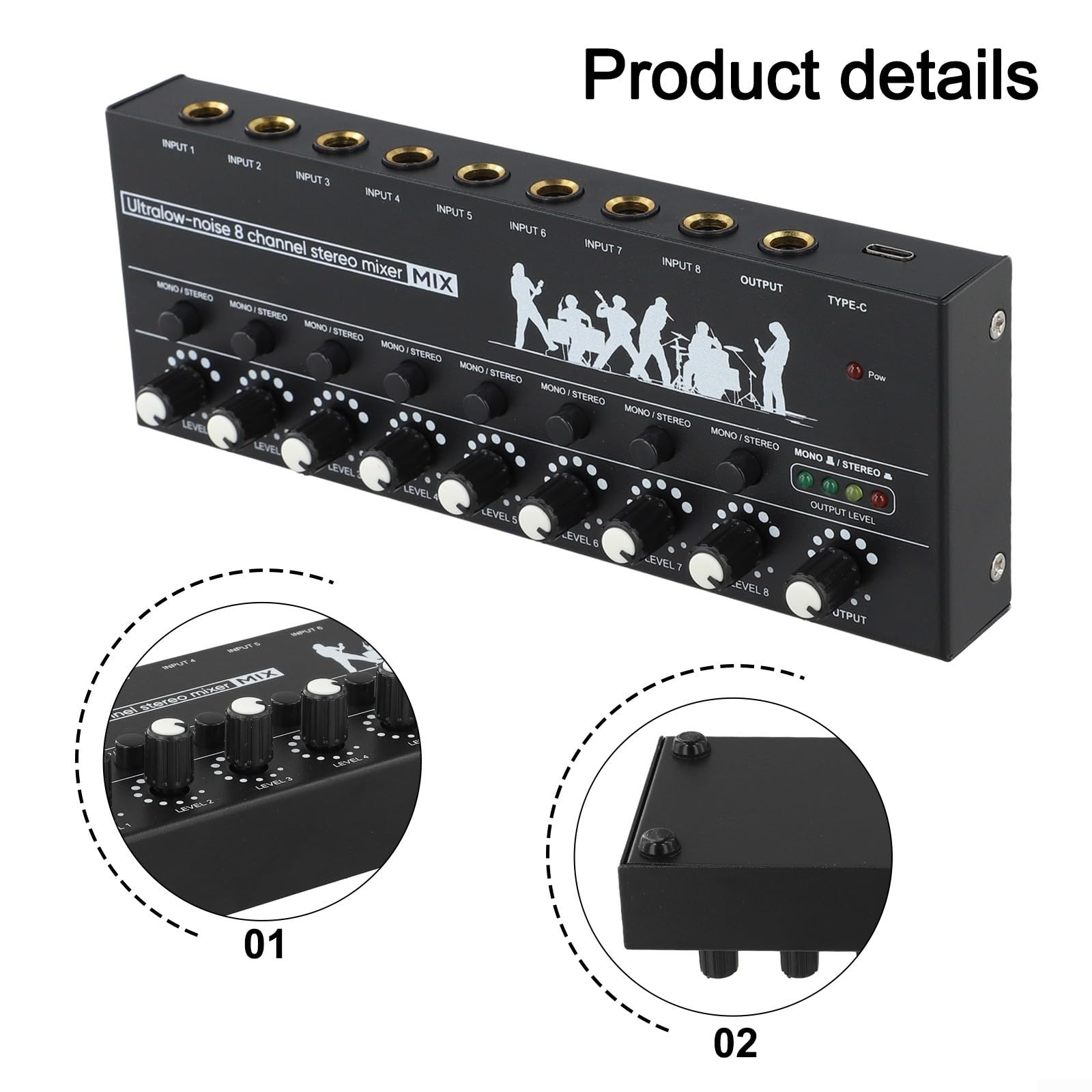 do mini miksera audio 6-kanałowego XLR USB do strumieniowego przesyłania