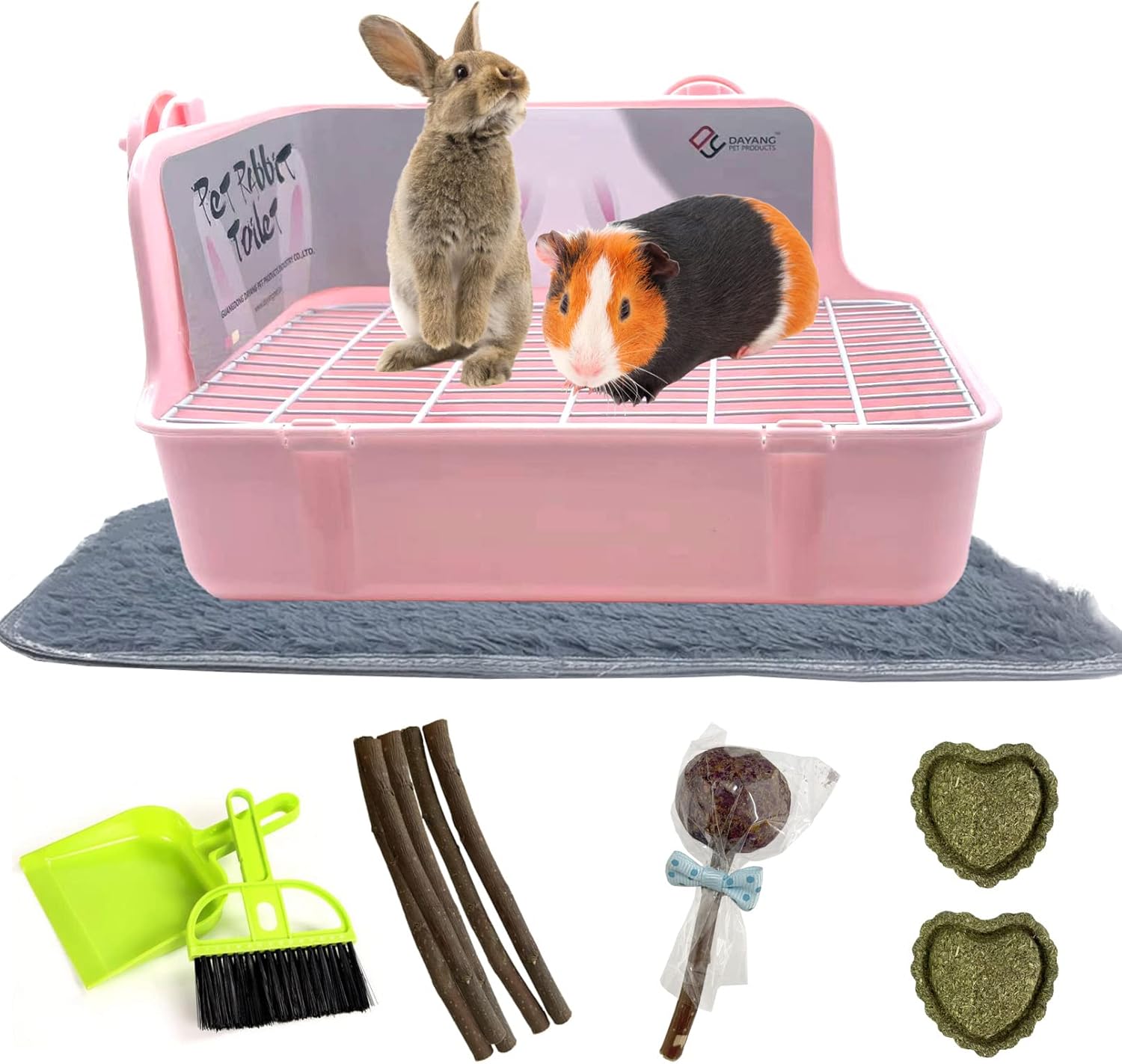 MUYG Guinea Pig Litter Box Bunny Toilet Small Animal Potty