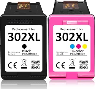 Firstoner 302XL Ink Cartridges Combo Pack, 302 Ink Cartridges Multipack Remanufactured for HP 302, 302XL for HP Envy 4520 4522 4523 DeskJet 1110 2130 2136 3630 OfficeJet 3830 3834 4655 5220