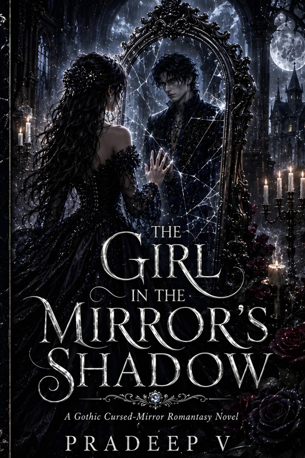 The Girl in the Mirror’s Shadow: A Gothic Cursed-Mirror Romantasy Novel (The Mirrorborne Court)