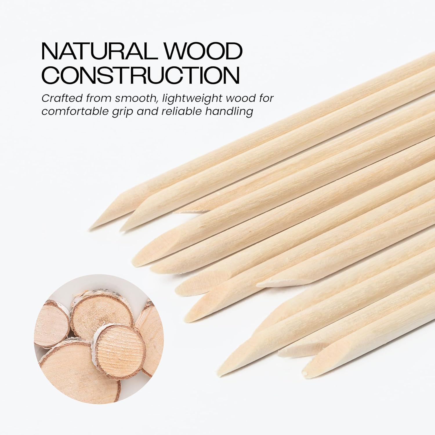 JOVANA 10000 pcs Nail Art Orange Wood Sticks Cuticle Pusher Remover Manicure Pedicure Tool 120mm