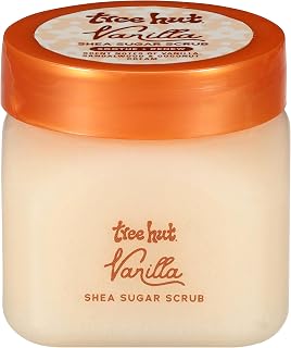 Tree Hut Mini Vanilla Body Scrub, Travel Size Sugar Scrub, 3.4 Oz | Exfoliating & Nourishing Sugar Scrub with Shea Butter, Body Exfoliator For All Skin Types, Self Care Gifts for Women, Vegan