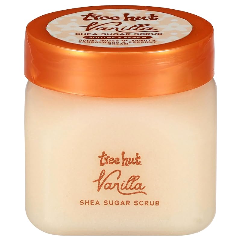 Tree Hut Esfoliante Corporal de Baunilha em Açúcar, Tamanho para Viagem, 100 mL