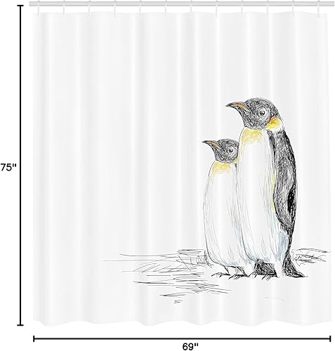 Miniatura 5 de Ambesonne Cortina de ducha multicolor en tres tamaños