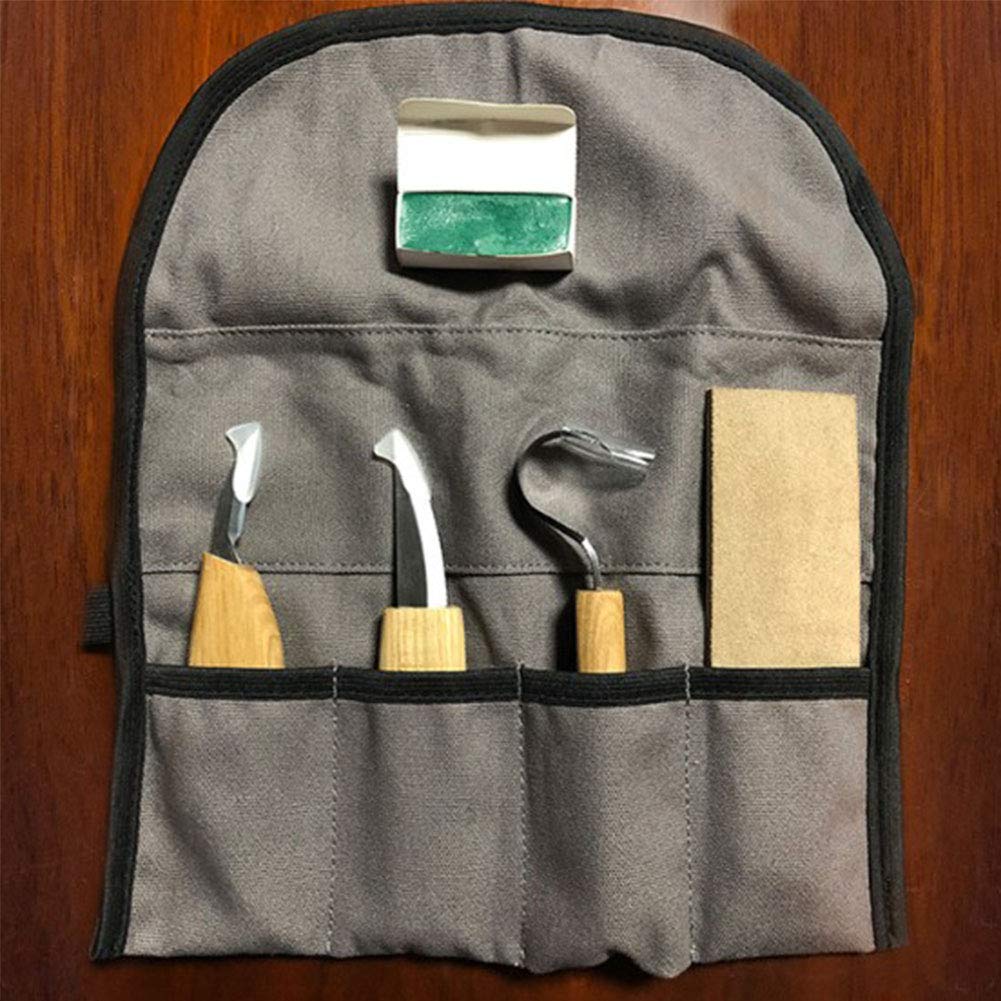3 piezas Set madera herramientas de tallado, cuchara de tallado gancho cuchillo Sloyd cuchillo y chip cuchillo para artesanía de la carpintería