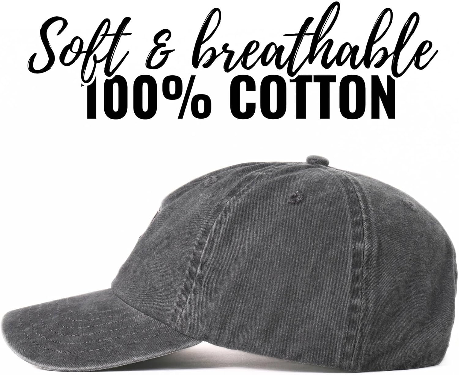 Possum Gifts for Possum Lovers, Possum Stuff, Embroidered Cap, Adjustable Hat Gifts Accessory for Birthday & Christmas Grey - Image 5