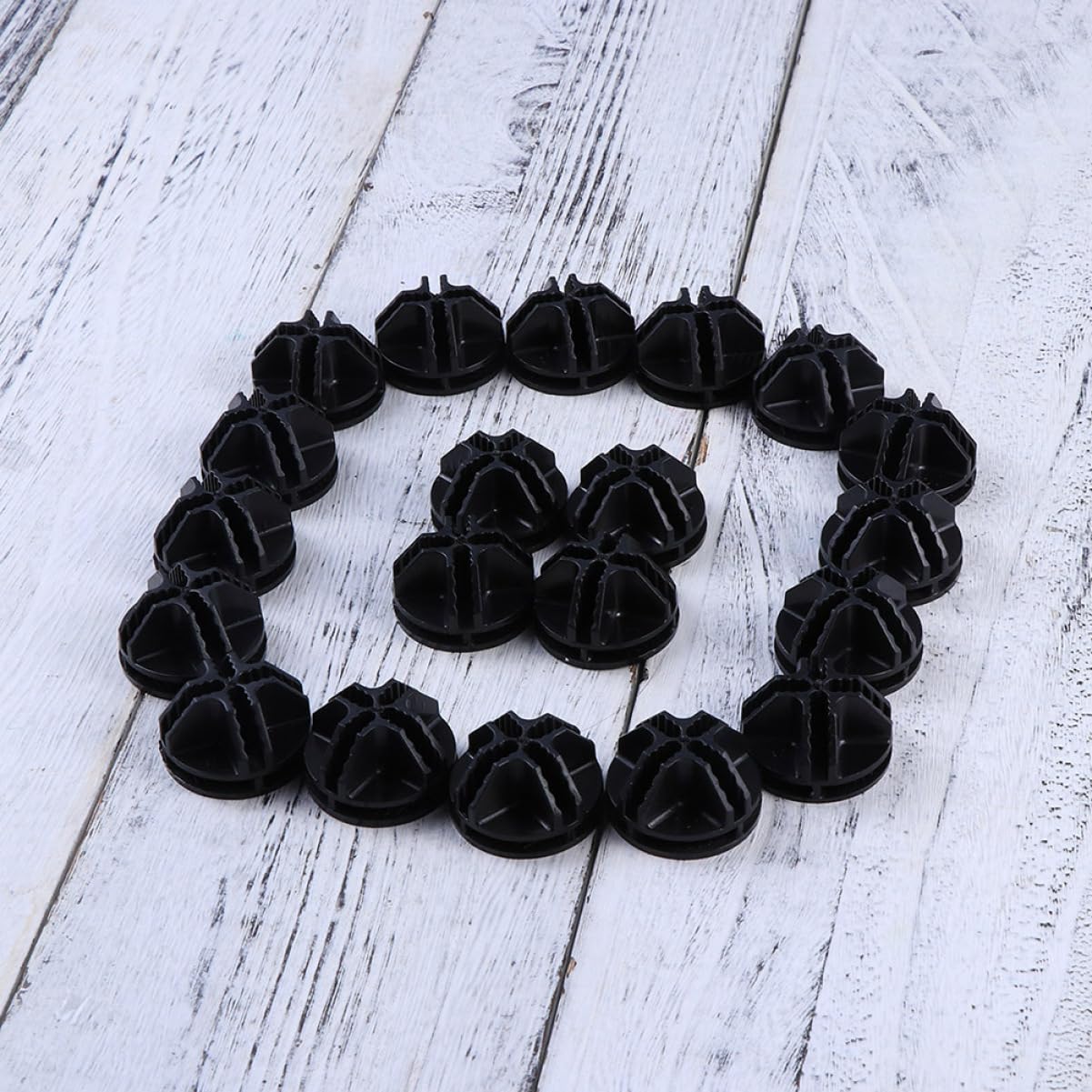 40pcs Modular Organizer Connectors Abs Plastic Cube Storage Clips Wire Cabinet Organizer DIY Storage Shelves