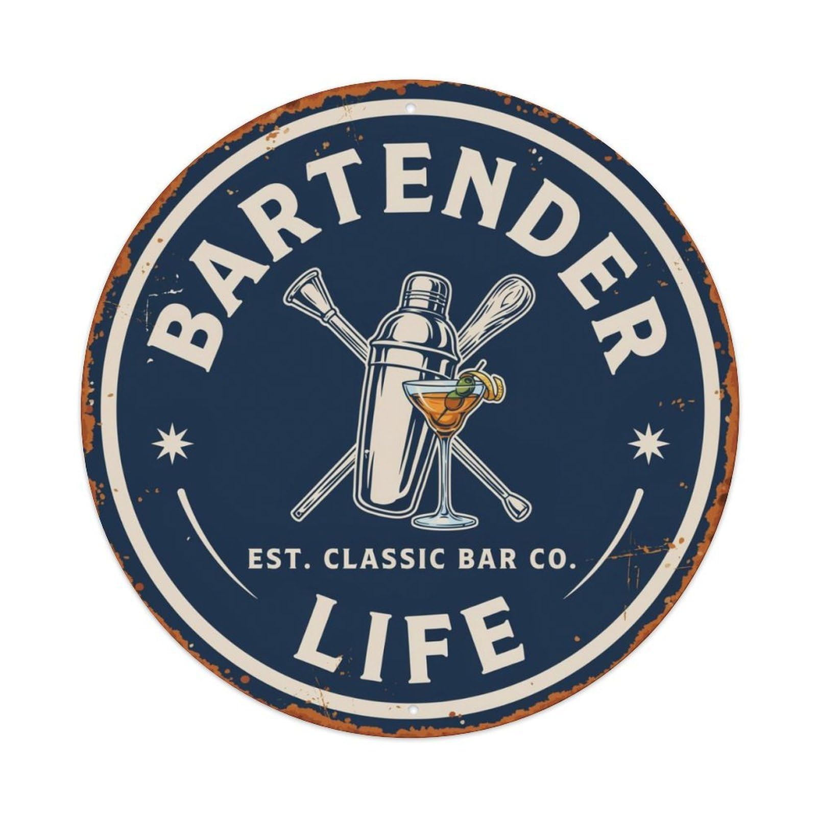 Bartender Life Metal Tin Sign Plaque