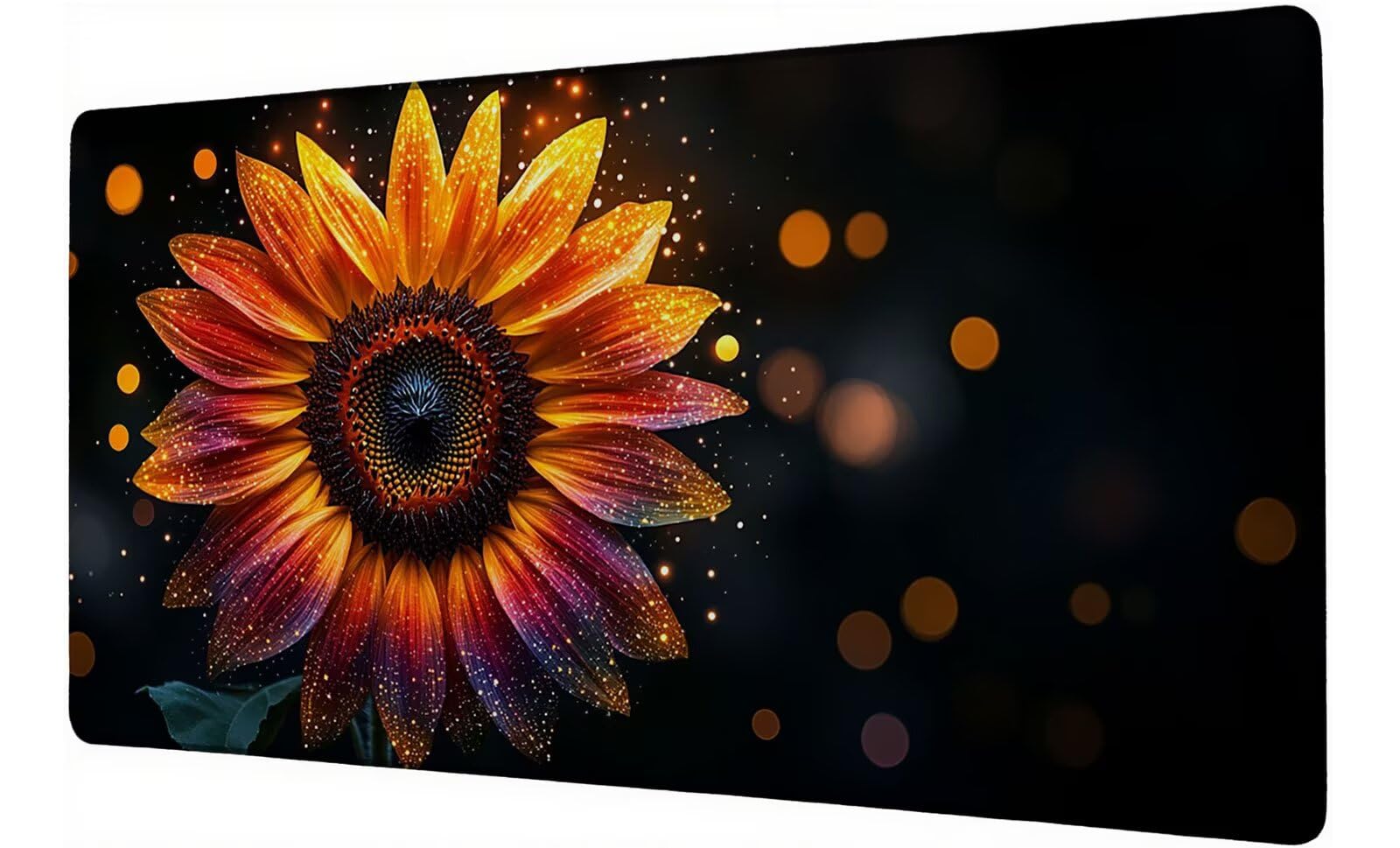 Podkładka pod mysz XXL 1400 x 600 mm podkładka pod mysz dla graczy kwiat duża podkładka pod mysz biurową akcesoria słonecznikowa podkładka pod mysz z antypoślizgową podstawą wodoodporna podkładka pod