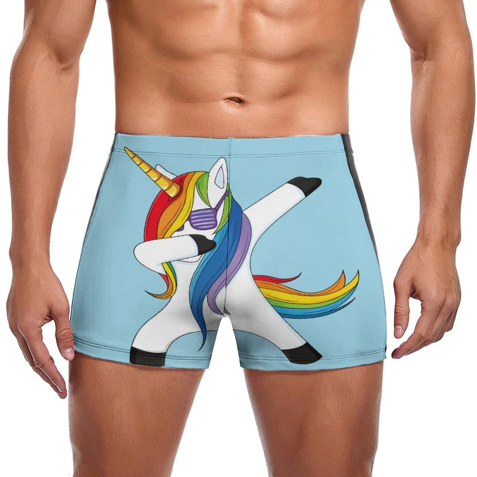 Trunks boxer de bain licorne cool homme extensible et confortable