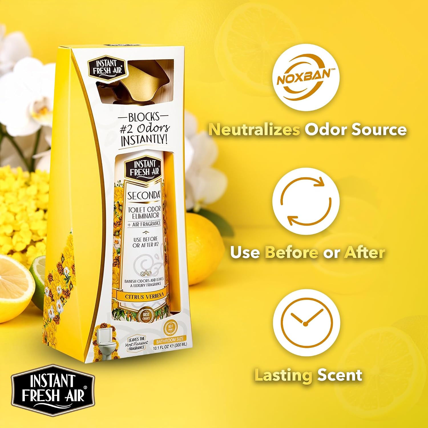 Seconda' Bathroom Air Freshener & Toilet Spray - Citrus image 4