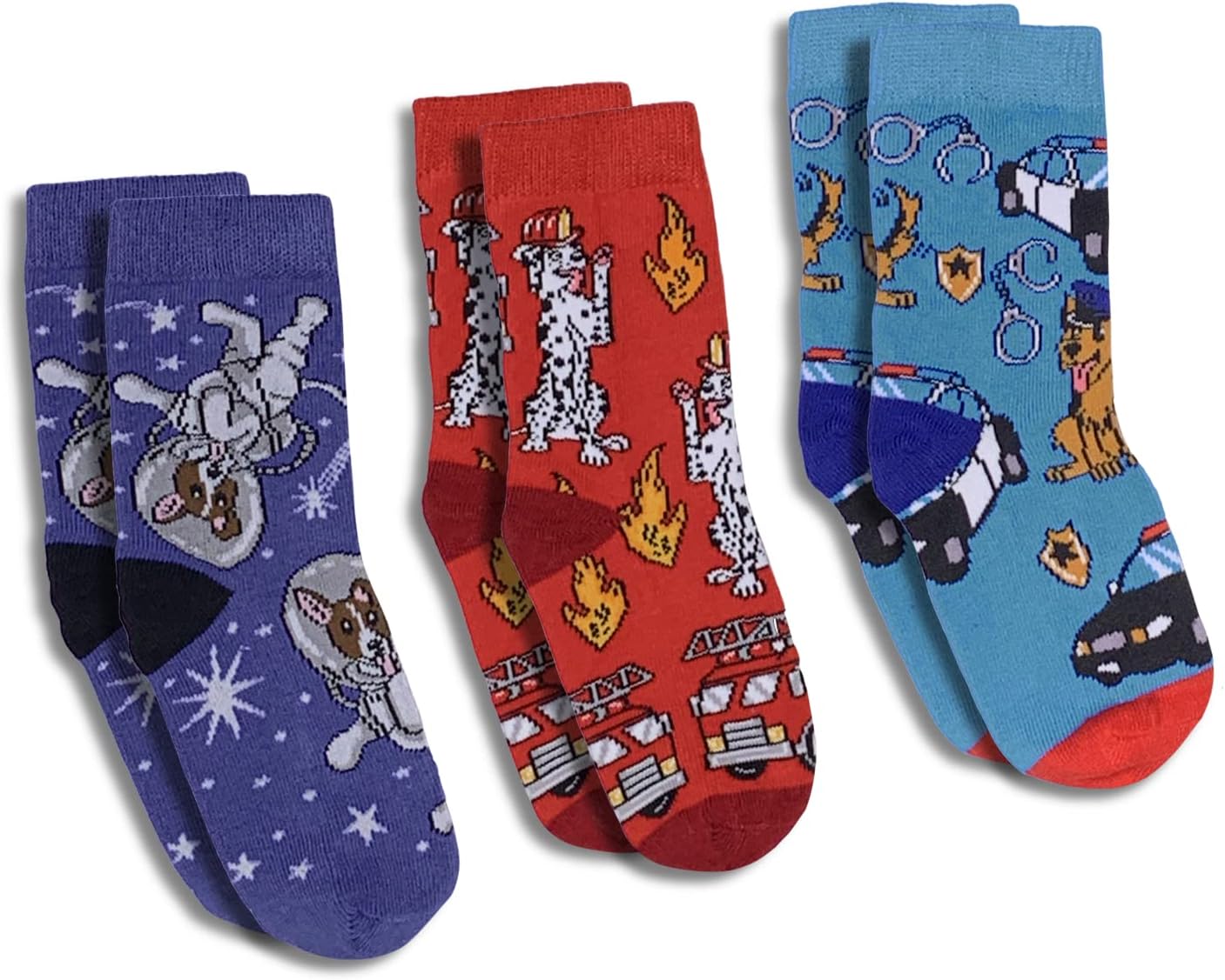 Good Luck Sock Novelty, Colorful, Fun Kids Socks, 3-Pack, Ages 0-10 Year