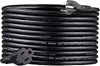 Amazon Basics 20 Ft Indoor Extension Cord, 13 Amp 125V 3-Prong Black - Reliable Power Extender for Home & Office