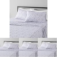 Vista 119 de Yaxa Basics - Juego de sábanas de microfibra ligeras súper suaves y libres de arrugas y transpirables de 3 piezas con bolsillos de 14 pulgadas