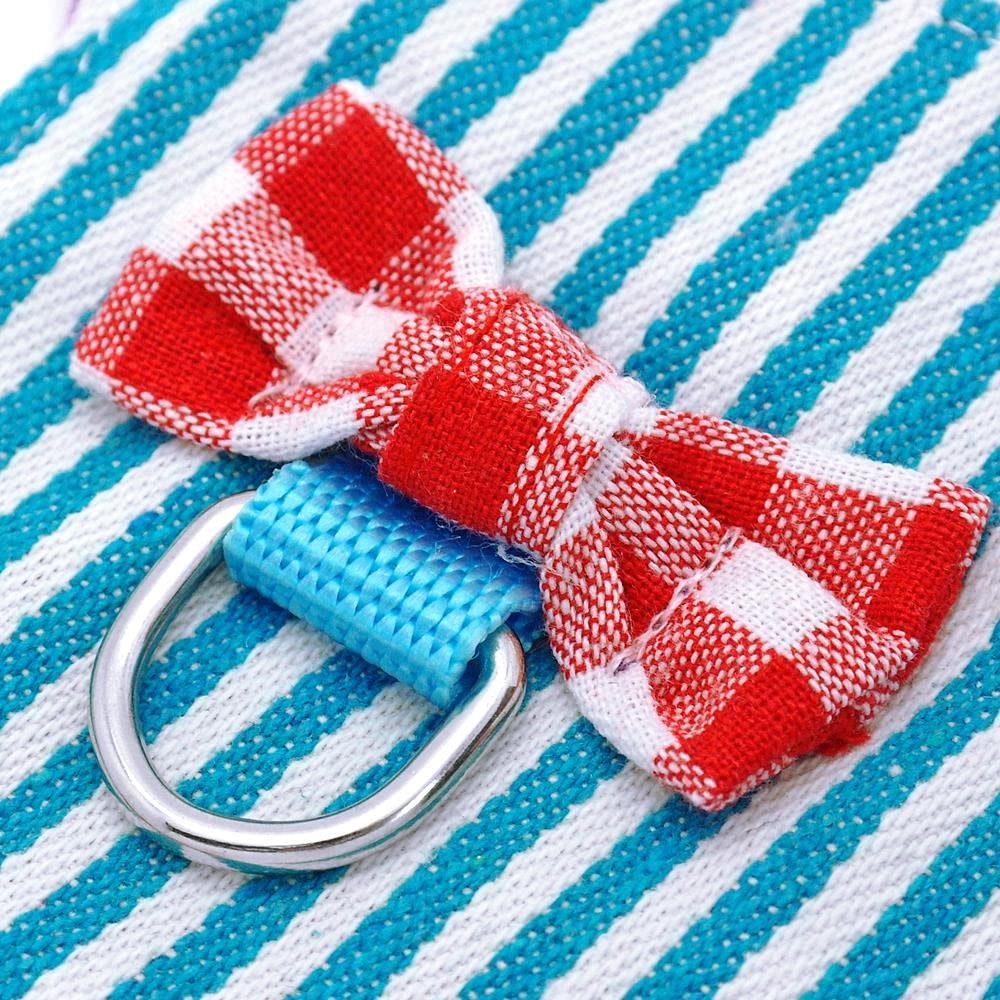 Set di pettorina e guinzaglio per piccoli animali domestici, per furetti, porcellini d'India, coniglietti, criceti, cuccioli, gattini, bowknot (C S)