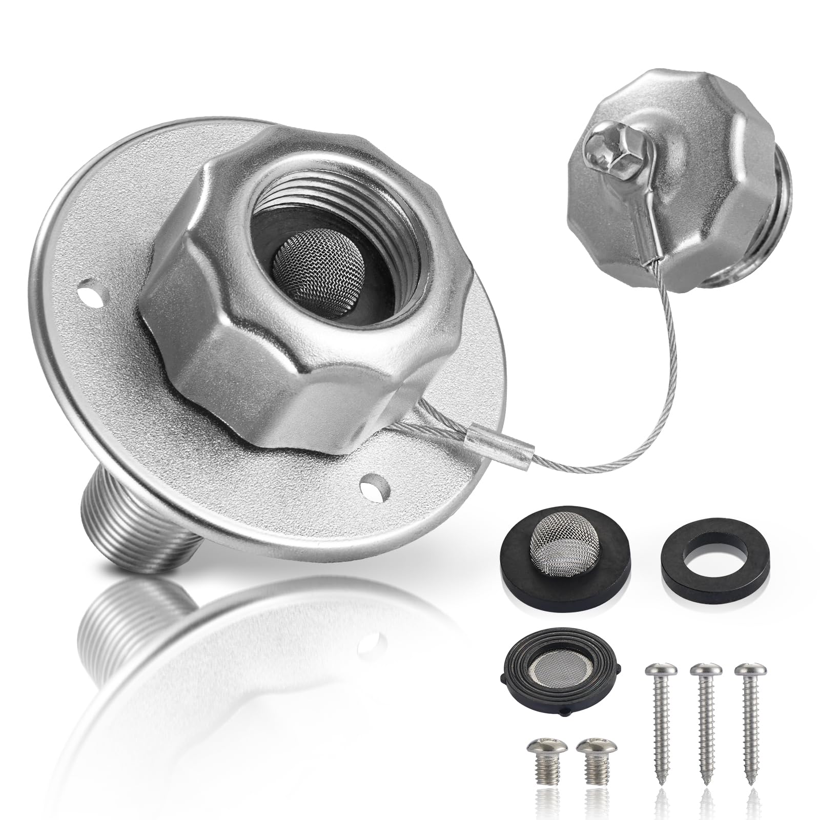 Marine Water Inlet RVGUARD RV City Water Inlet With Pressure Regulator ...