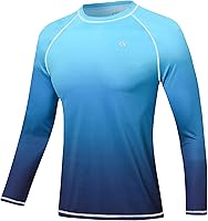 Vista 19 de Camisetas de natación de manga larga para hombres Rashguard UPF 50+ Camisa de protección solar UV Atlética Entrenamiento Correr Senderismo Camiseta