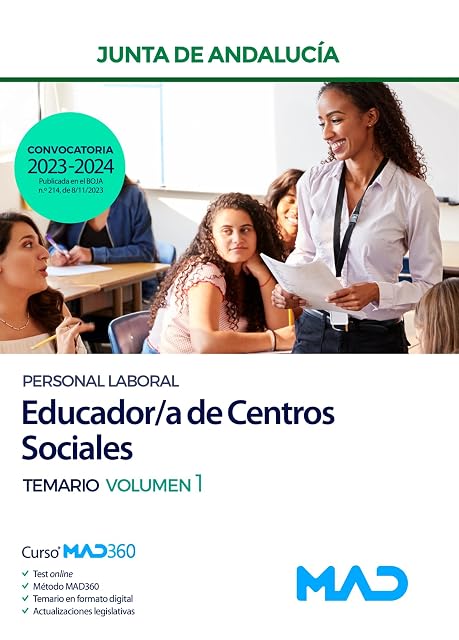 Portada de Educador/a de Centros Sociales. Personal Delaboral de la Junta de Anda