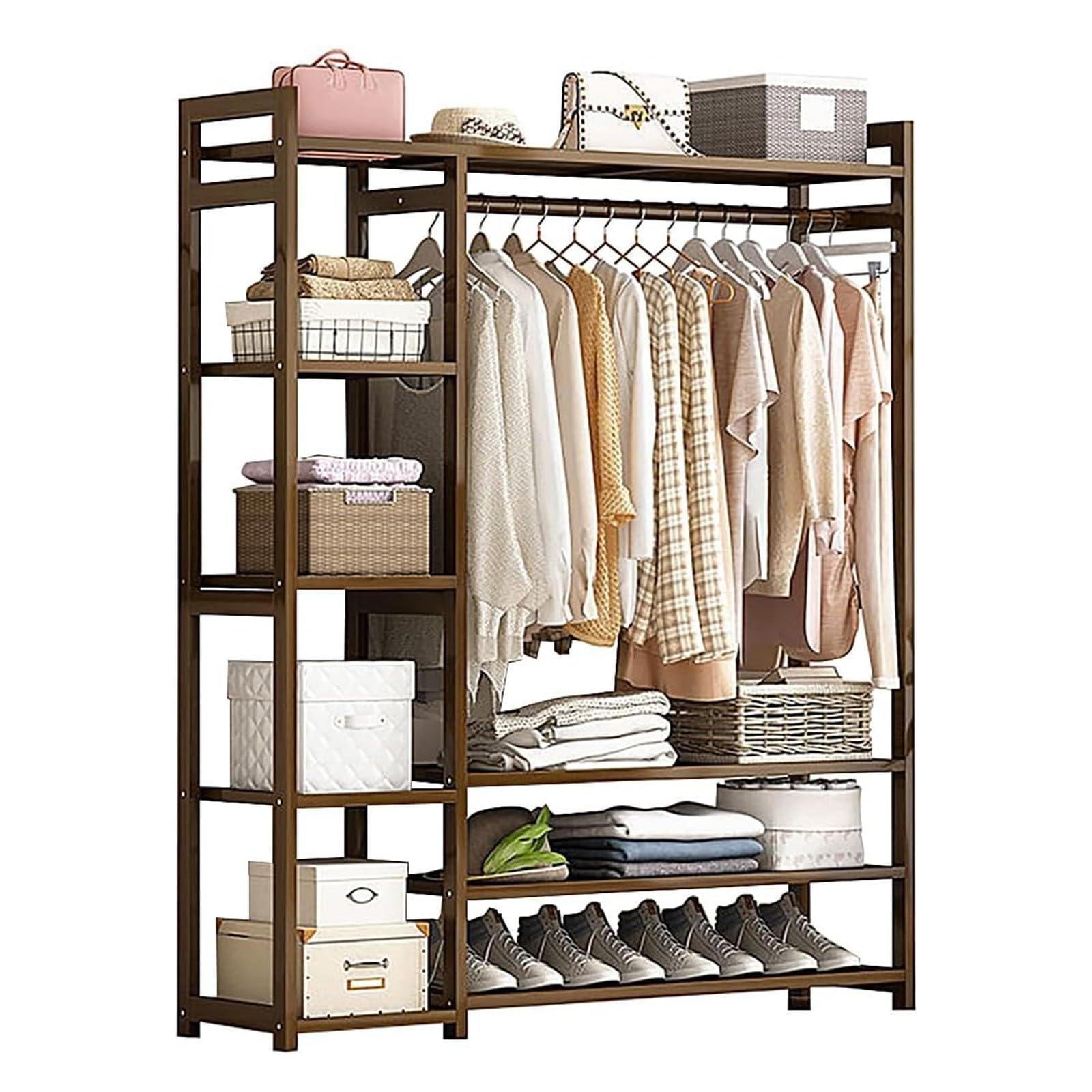 Vestiaire en bambou pour organiser le salon et la chambre moderne