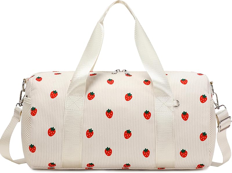 Dance Ballet Bag for Girls 4-6 | Ballerina Gymnastic Bag, Toddler Small Duffle, Bow Corduroy Material, 14"*8.26"*8.26"
