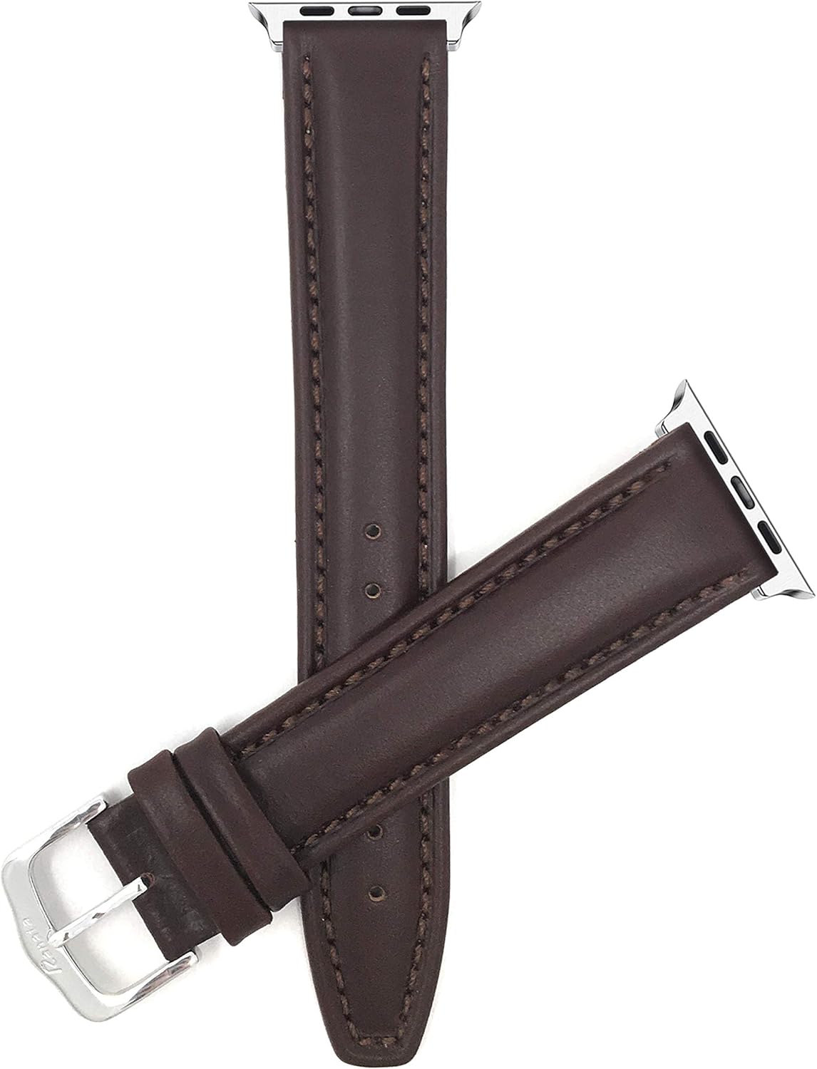 Bandini Leather Replacement for Apple Watch Band, Compatible with Apple Watch Series 6, 5, 4, 3, 2, 1 and iWatch Strap - Many Colors - 38mm, 40mm, 42mm, 44mm (Also Extra Long)