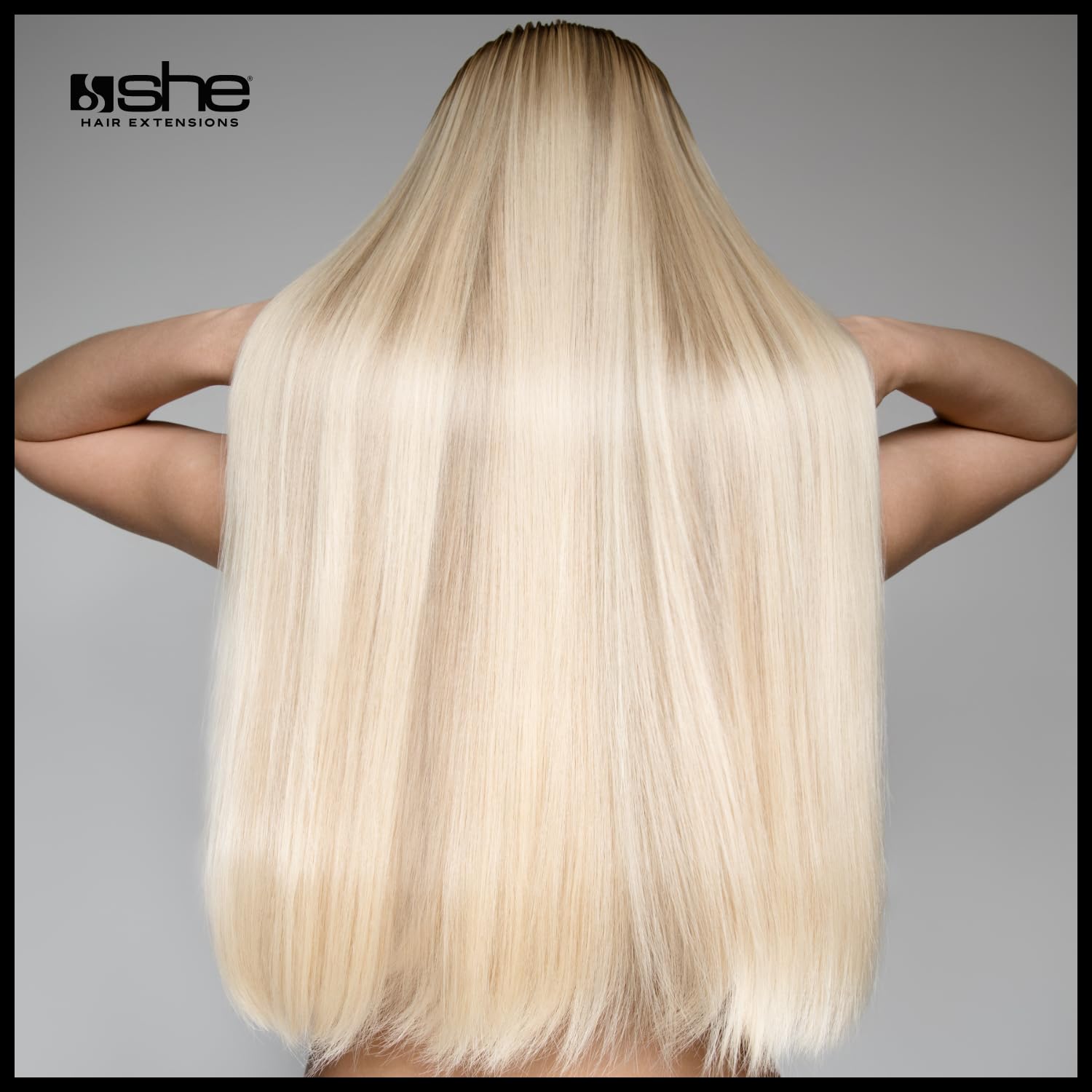 She Easy20 Extension 100% Made in Italy, Applicazione Veloce e Facile a Clip - Set da 3 Pezzi Capelli Veri Lisci - Castano Scuro
