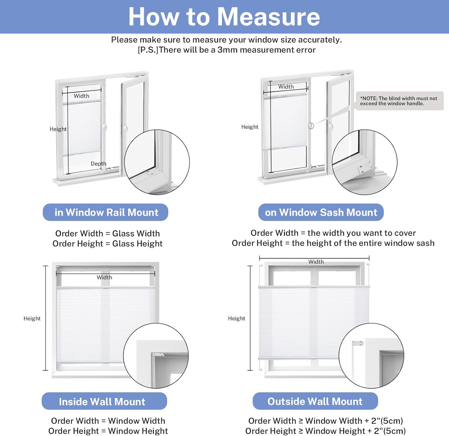 UrMoon Cordless Top Down Bottom Up Cellular Shades for Inward-Opening Windows Up Down Blinds with Heat Insulation Room Darkening Shades for Home (Blackout - Gray, Custom Size)