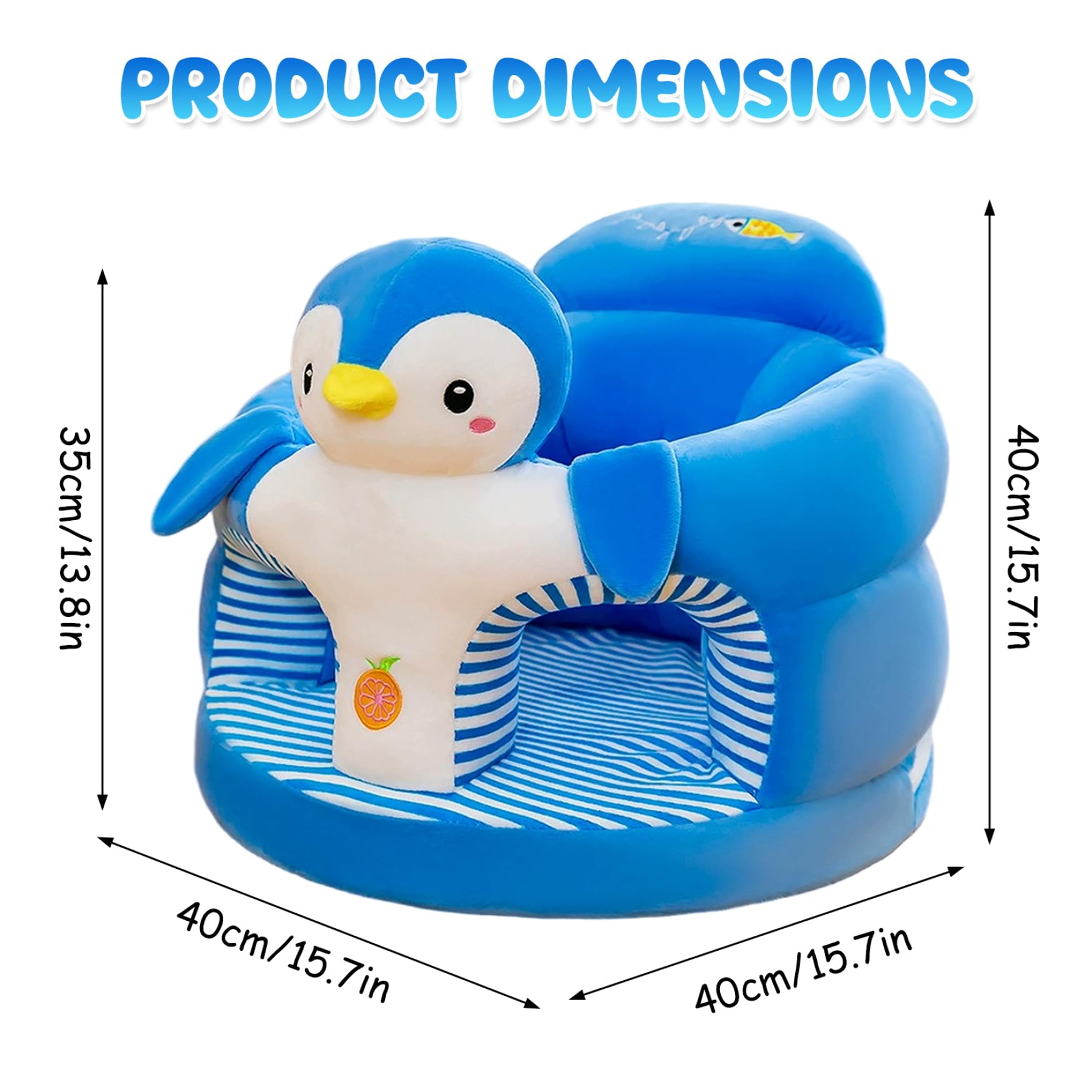 Chaise douce bébé Sit Me Up Seat avec support assis pingouin 0-36 mois