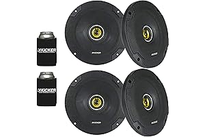 46CSC654 - Kicker CSC65 6.5-Inch (160mm) Coaxial Car Speakers (2 Pairs, 4-Ohm)