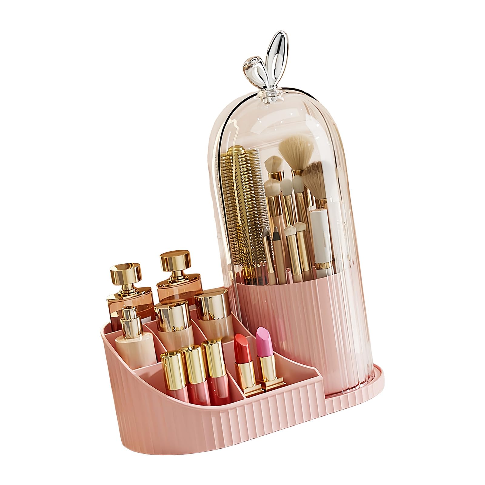 Limtula Space Saving Rotating Cosmetic Box with Secure Base for Efficient Makeup Item Handling Not Tools Assembly Planner