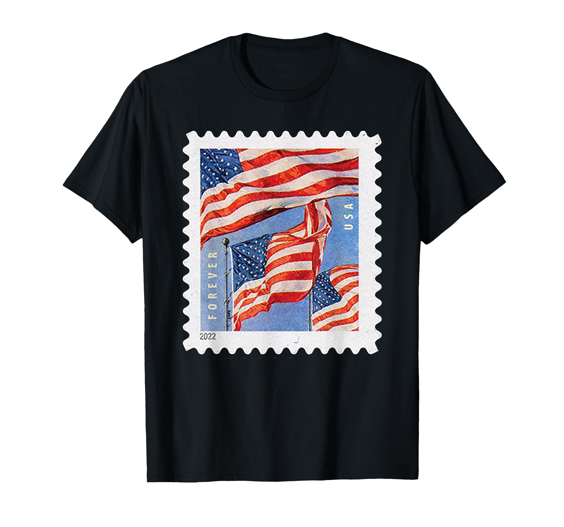 US 2022 Forever Stamps Flags American Pride T-Shirt