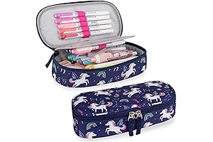Colorful Unicorn Pencil Box: The Ultimate School Buddy for Kids and Adults