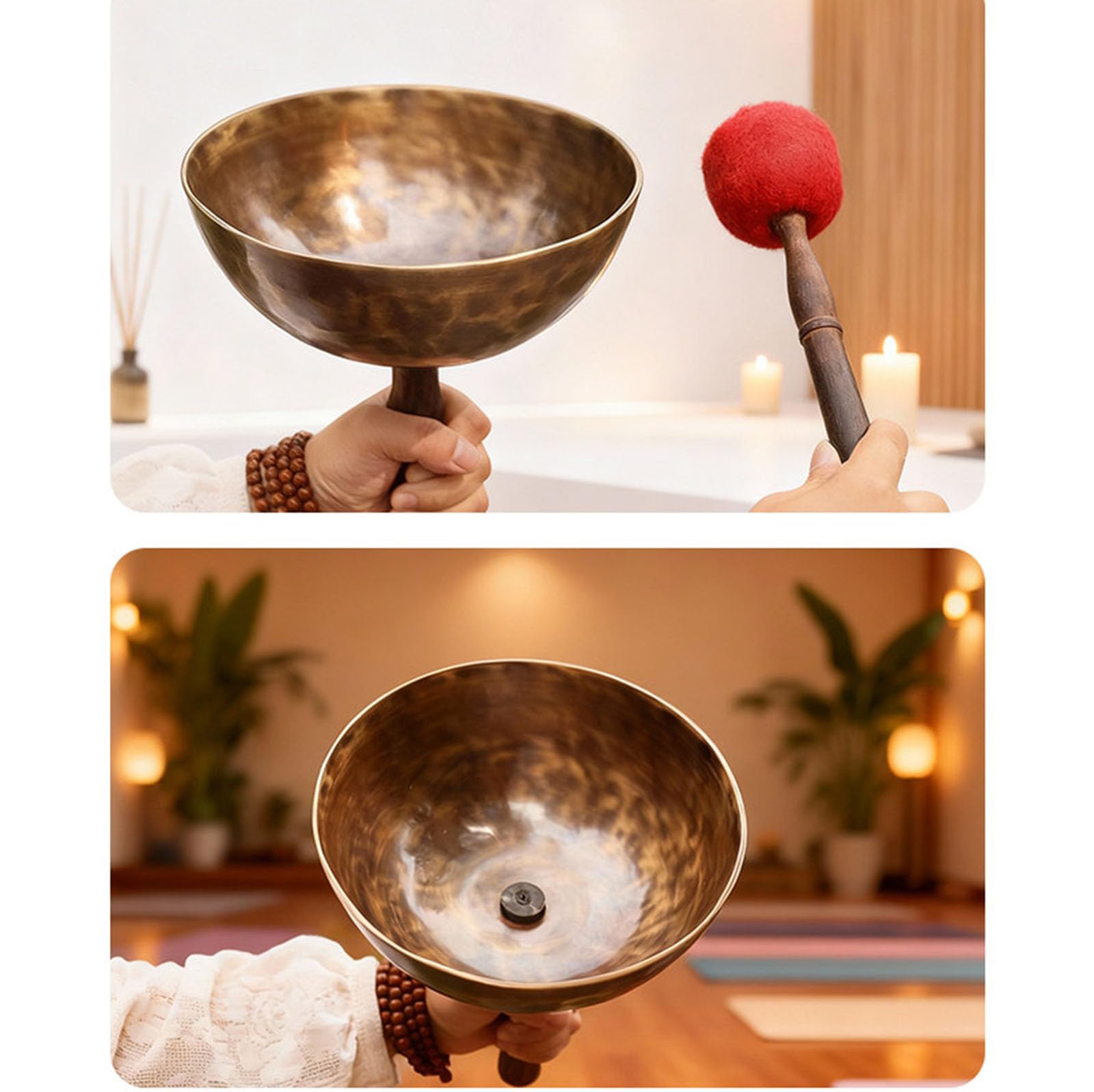 Handgefertigte Klangschalen, große tibetische Klangschalen, professionelle Klangtherapie-Werkzeuge für Yoga, Meditation, Stressabbau und Achtsamkeit