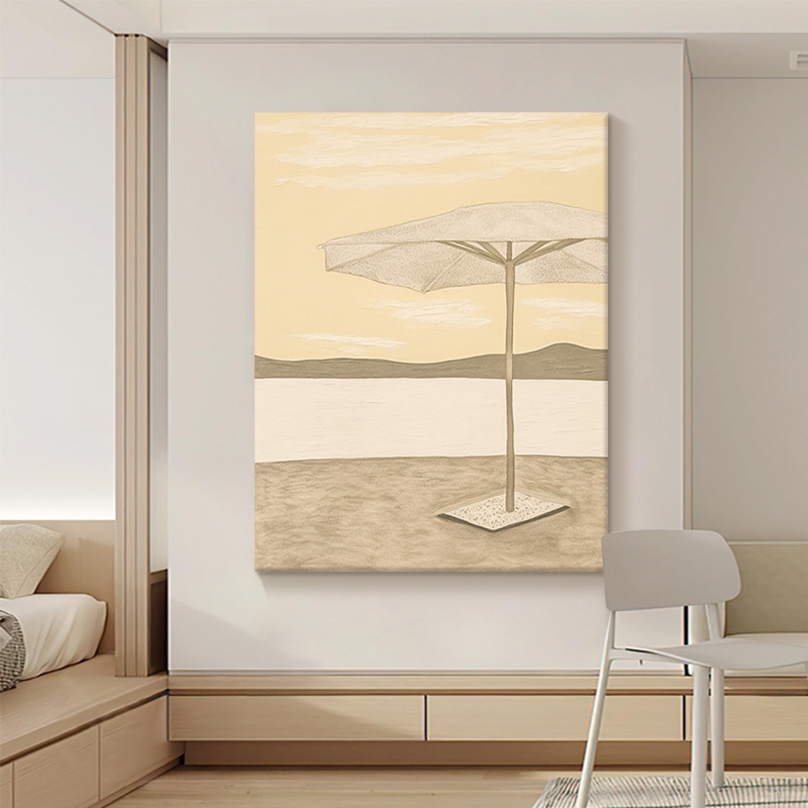 Peinture de paysage de plage extrême toile de grande taille salon chambre
