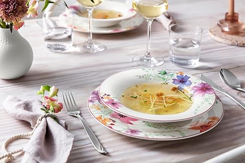 Miniatura 3 de Villeroy & Boch Mariefleur - Sopa de borde básico, 9 pulgadas, porcelana premium, blancomulticolor